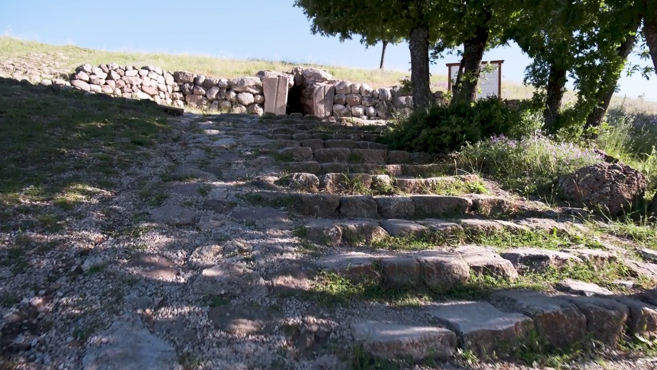 赫梯文明的首都哈图萨遗址和建筑-科鲁姆，土耳其视频素材