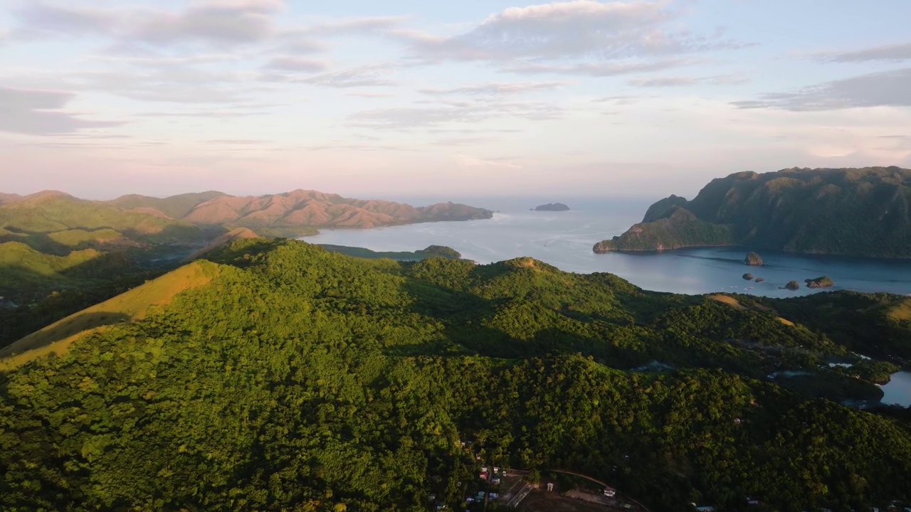 Coron,巴拉望。菲律宾。视频素材