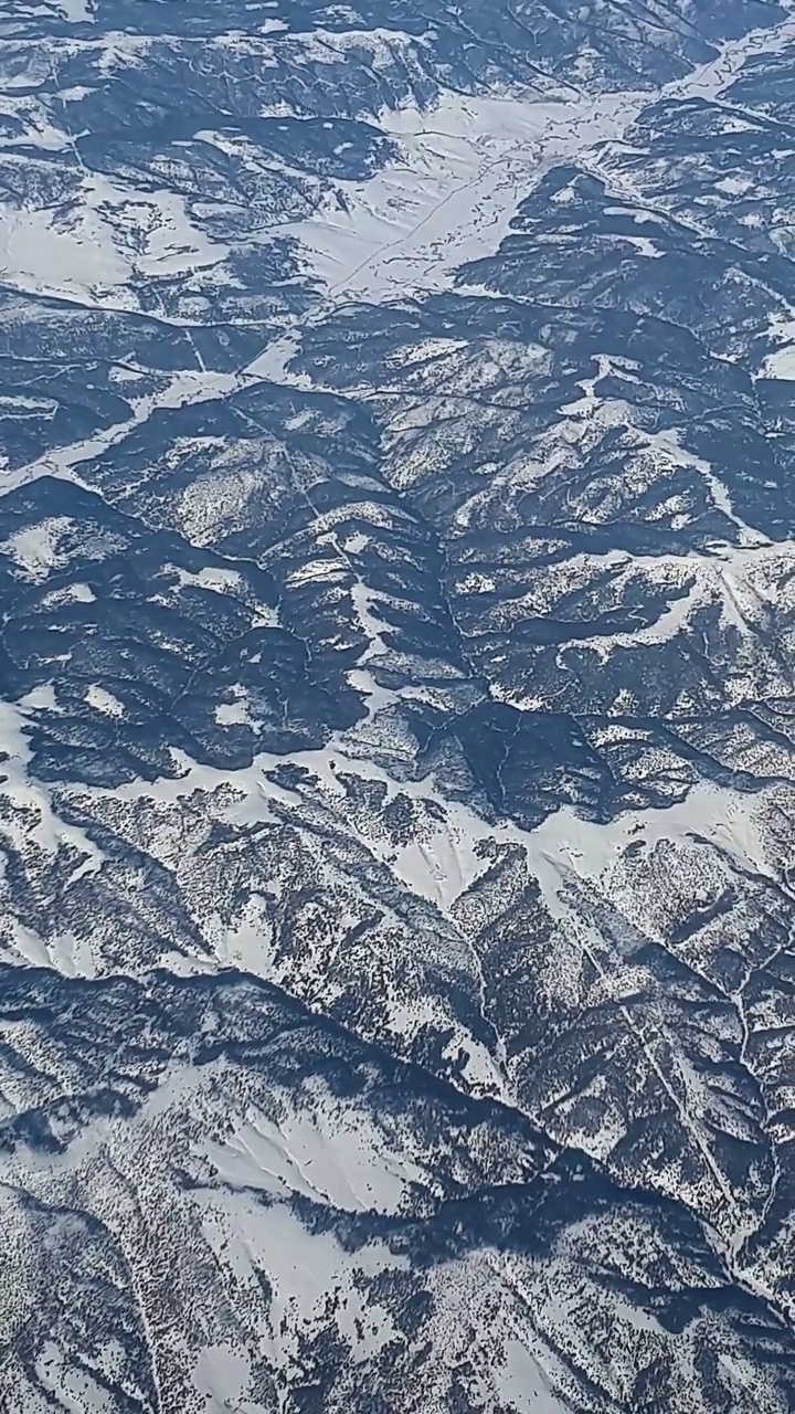 飞行，土耳其地区从上面(地球)视频素材