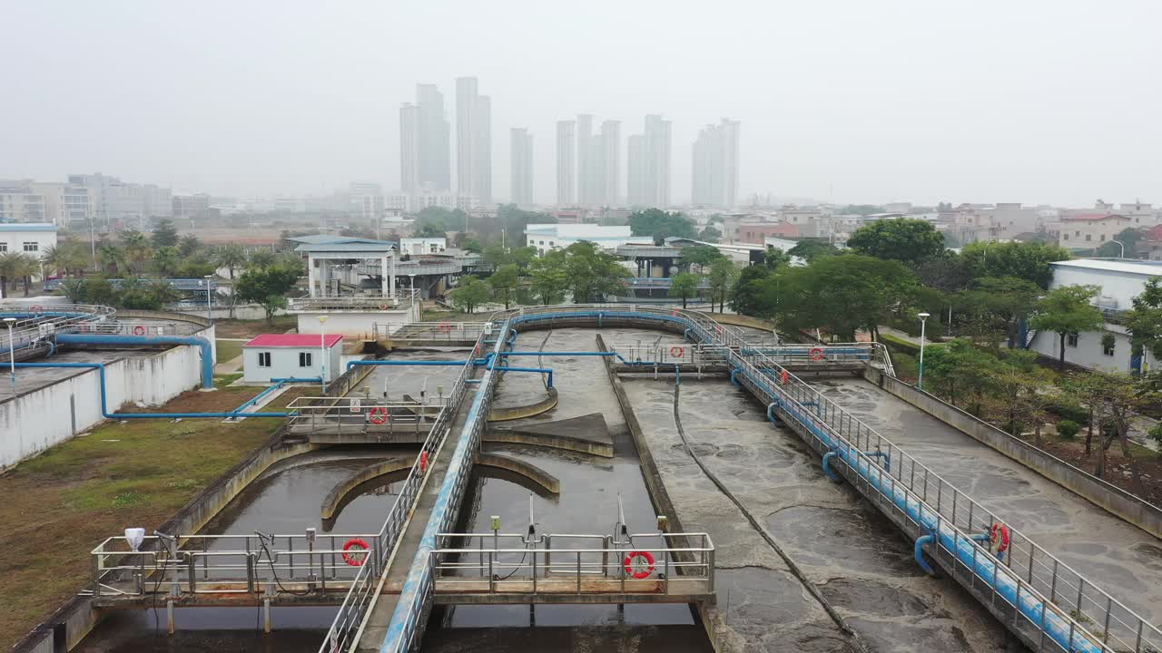 污水处理厂视频素材