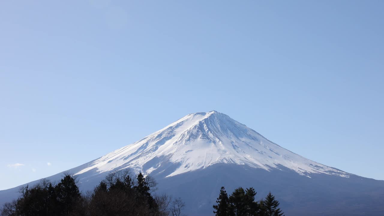 富士山的自然风光视频素材