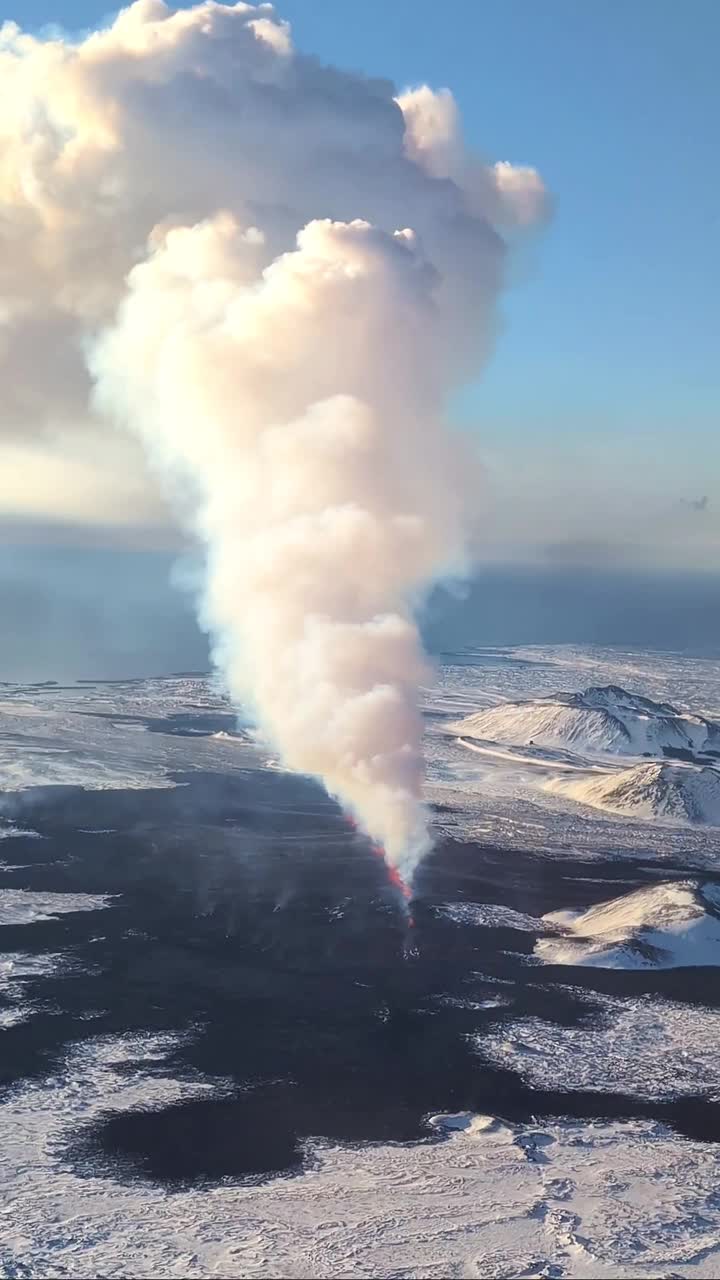 冰岛火山爆发视频下载