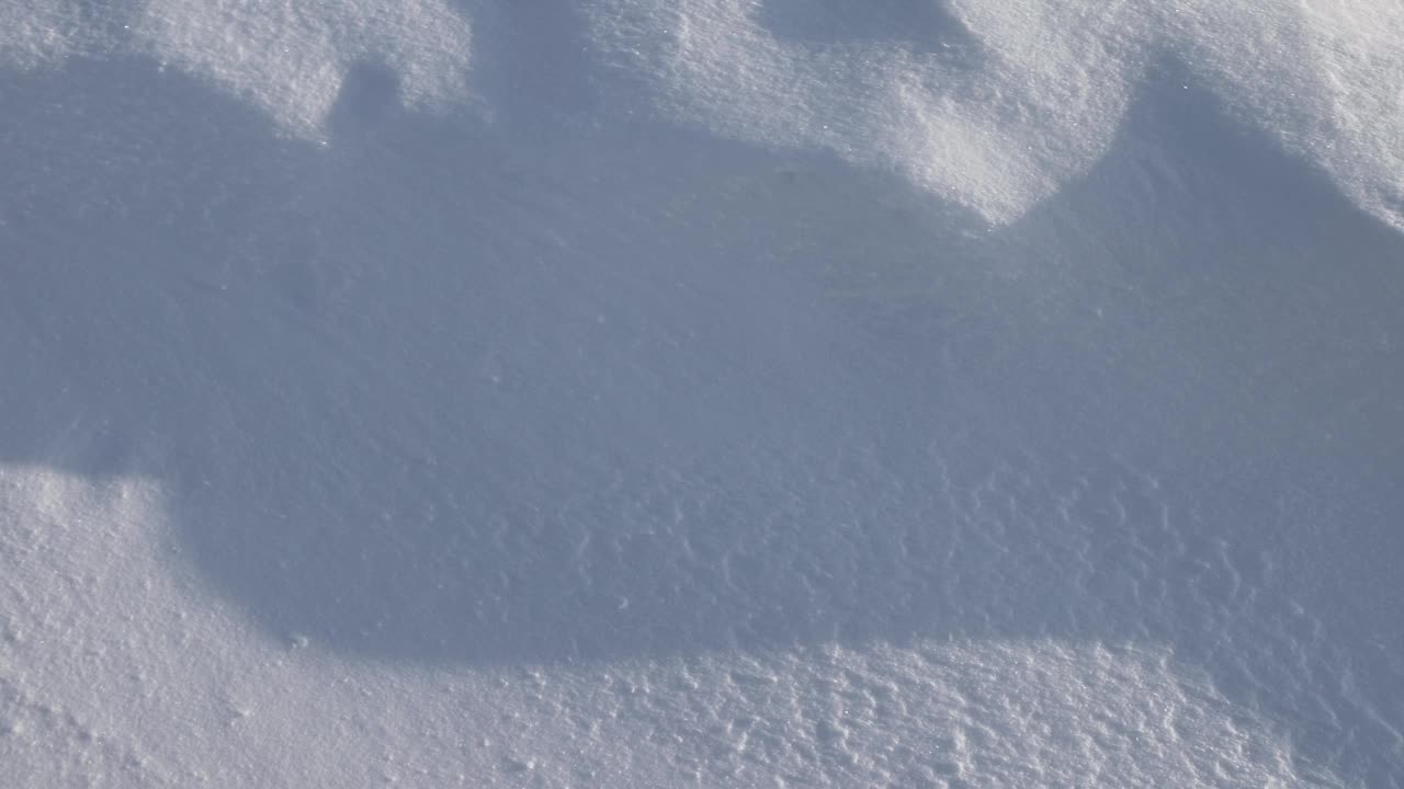 晴朗的天气下完一场美丽的新雪视频素材