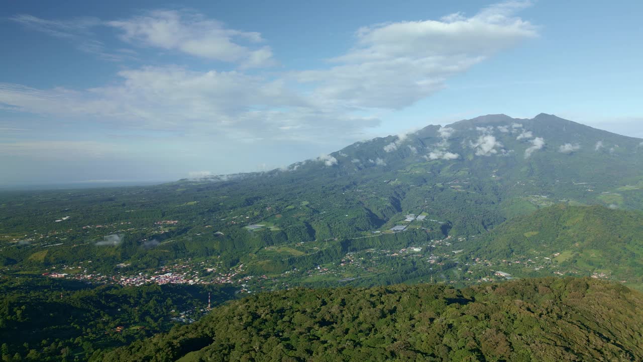 Barú火山和波奎特村，巴拿马-股票视频视频素材