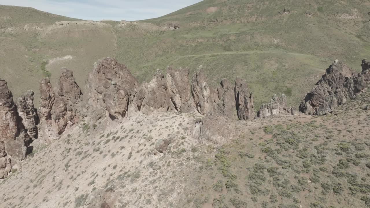 巴塔哥尼亚国家公园的岩层视频素材