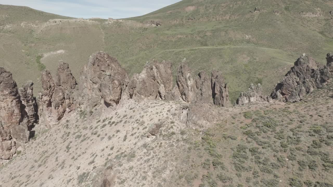 巴塔哥尼亚国家公园的岩层视频素材