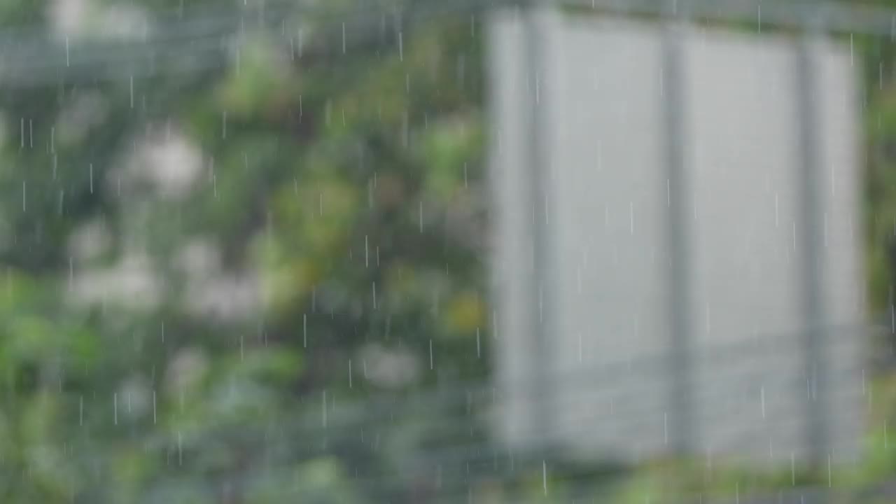 热带国家白天下雨。视频素材