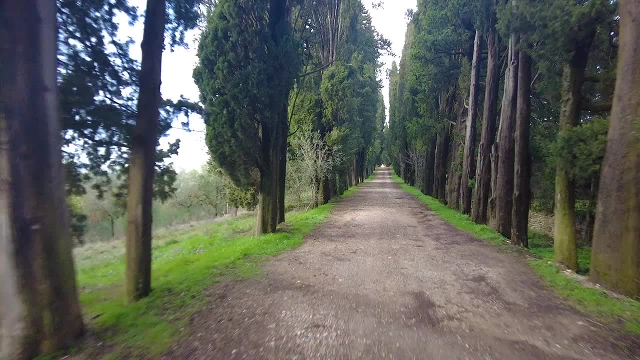 托斯卡纳，基安蒂地区的乡村公路视频素材