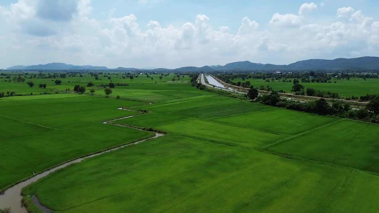 道路和运河。视频下载