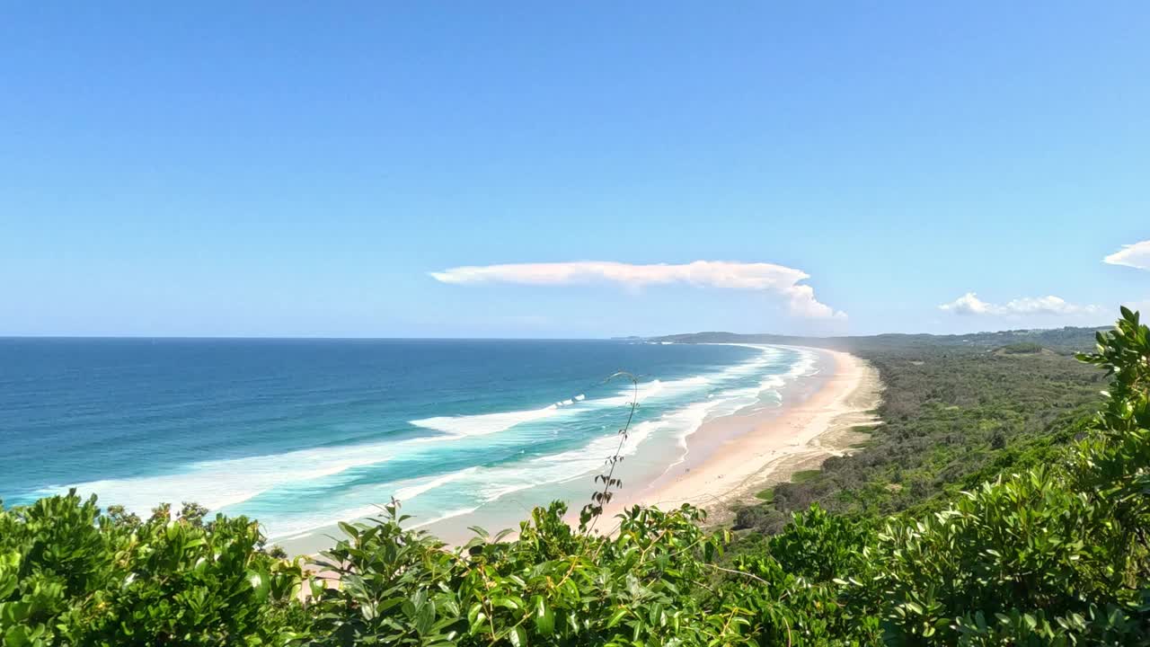 滨海景观全景图视频素材