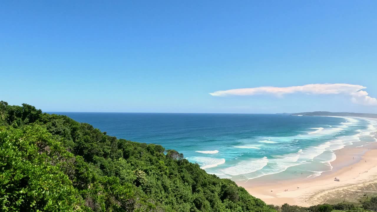 随时间变化的海岸景观视频素材