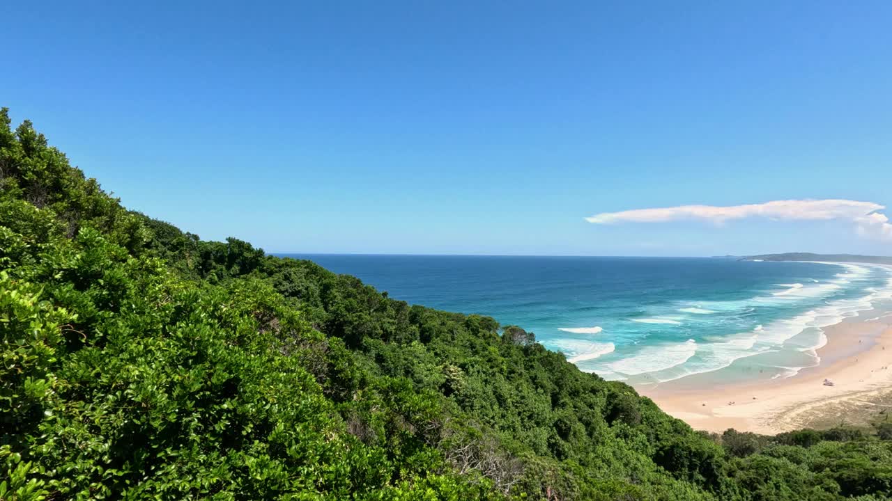 海岸风景延时拍摄视频素材