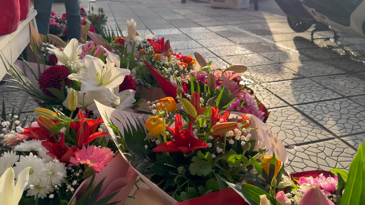 花店里的花视频素材