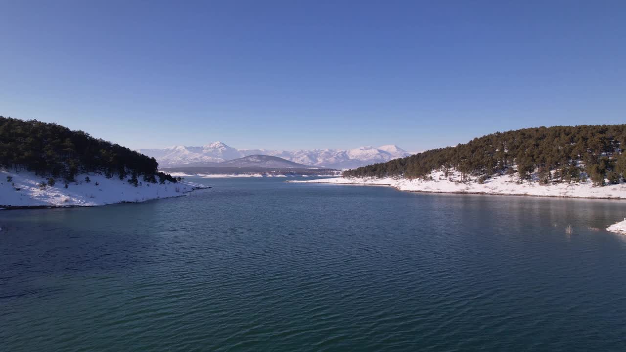 Kahraman Maras湖，冬季的加乌尔湖，土耳其，jk01视频素材