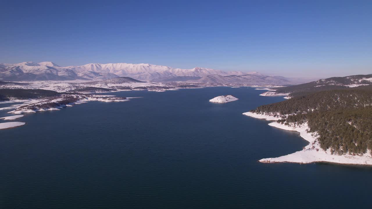 Kahraman Maras湖，冬季的加乌尔湖，土耳其，jk01视频素材