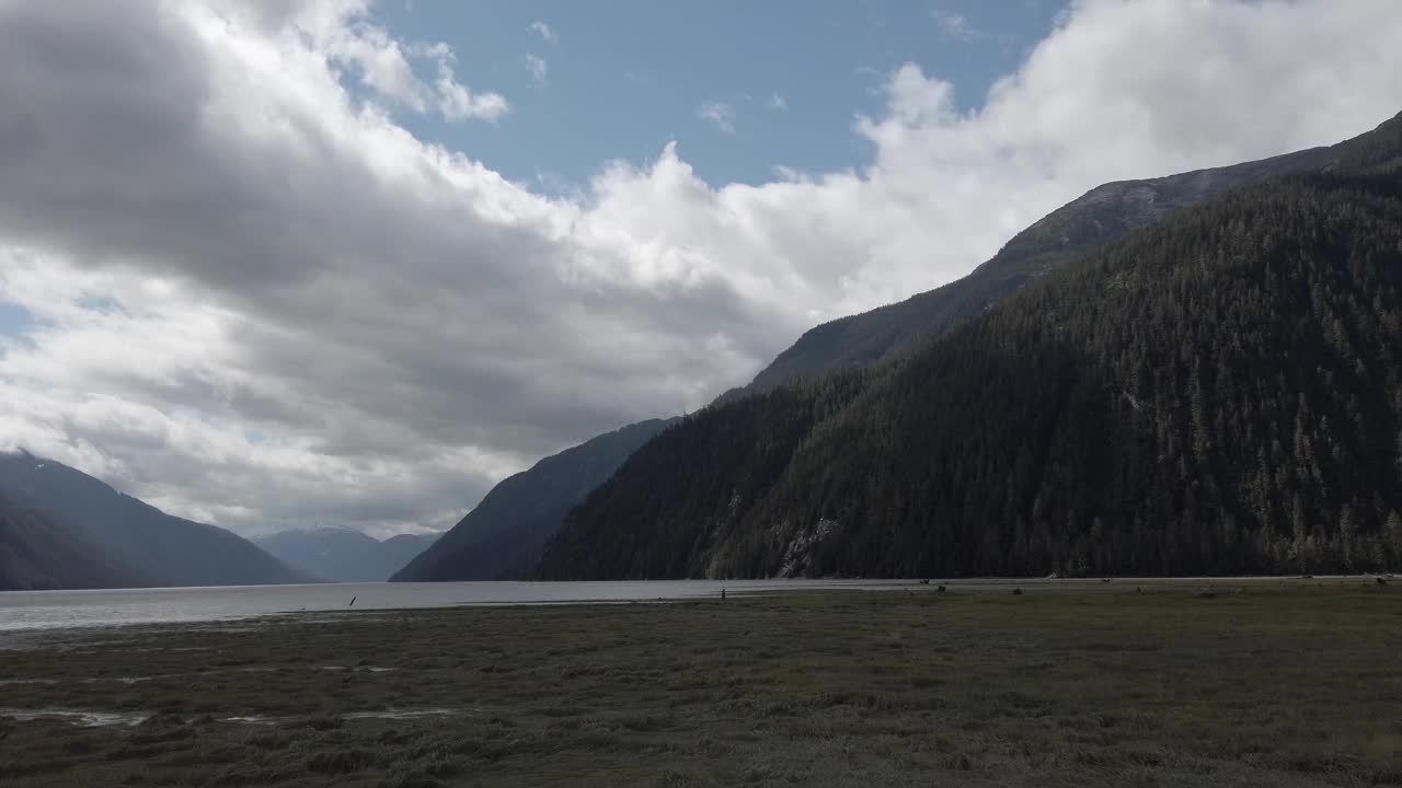 加拿大北部海岸的景色视频素材