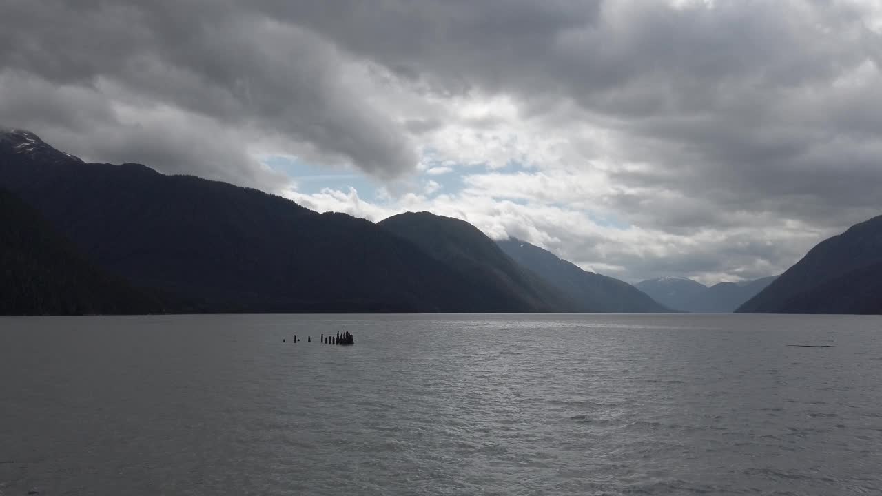 加拿大北部海岸的景色视频素材