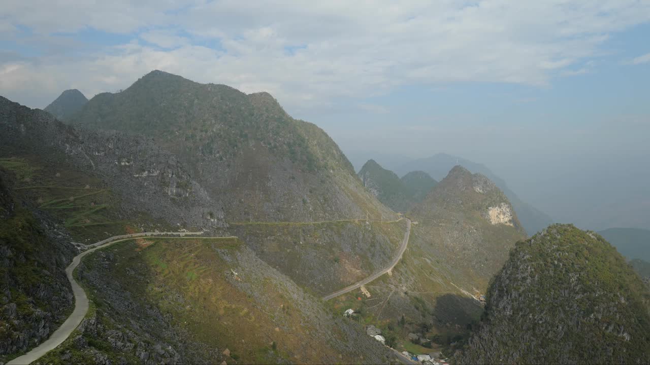 越南河江航拍景观视频素材