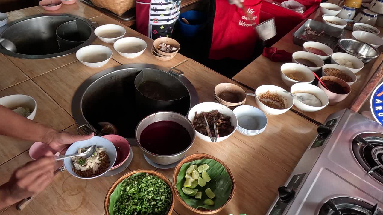 各种食材烹饪示范视频素材