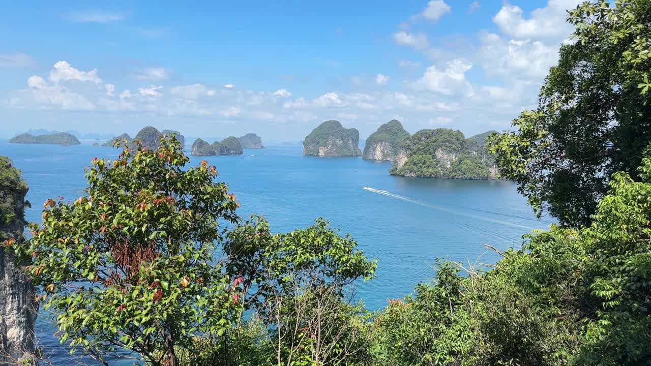 安达曼海石灰岩群岛东南亚度假胜地泰国甲米视频素材