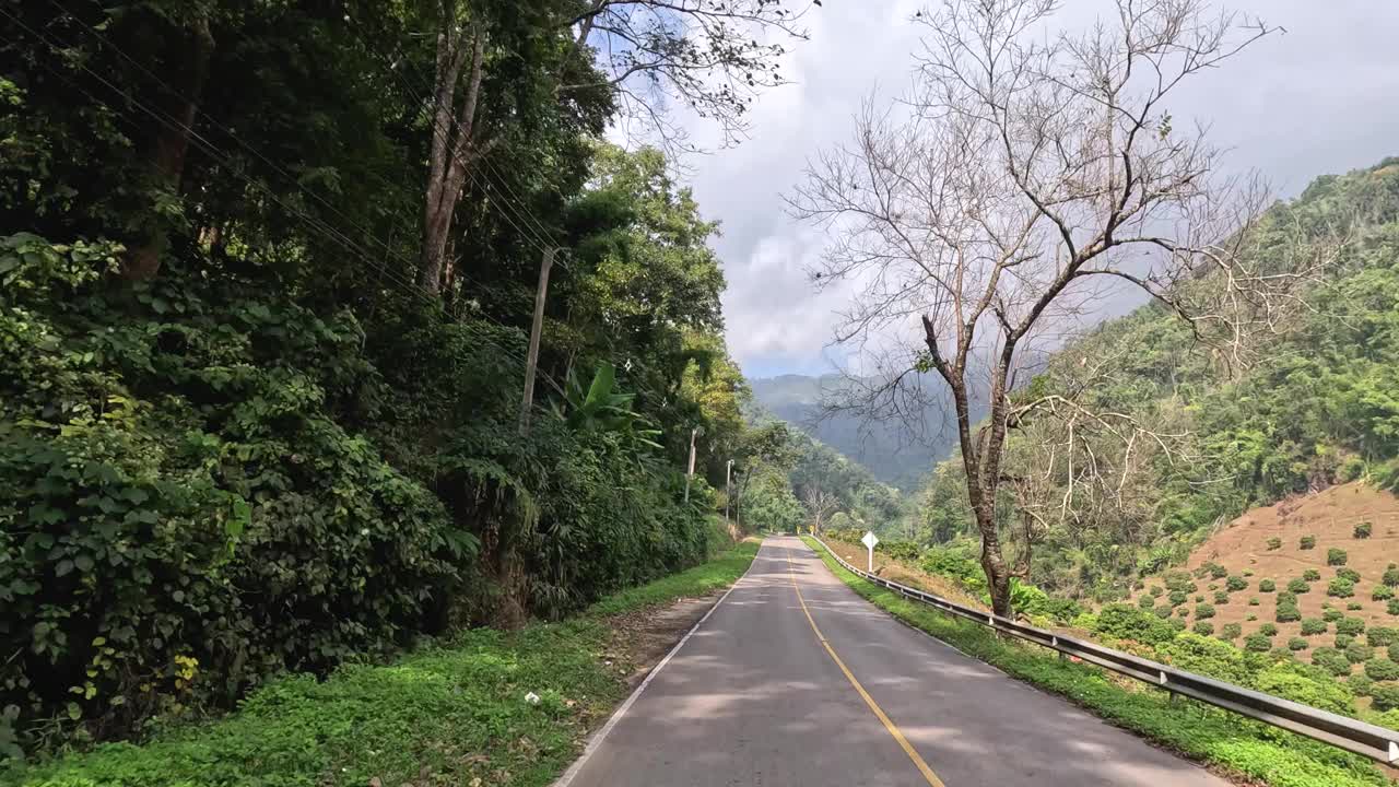 风景优美的山路之旅视频素材