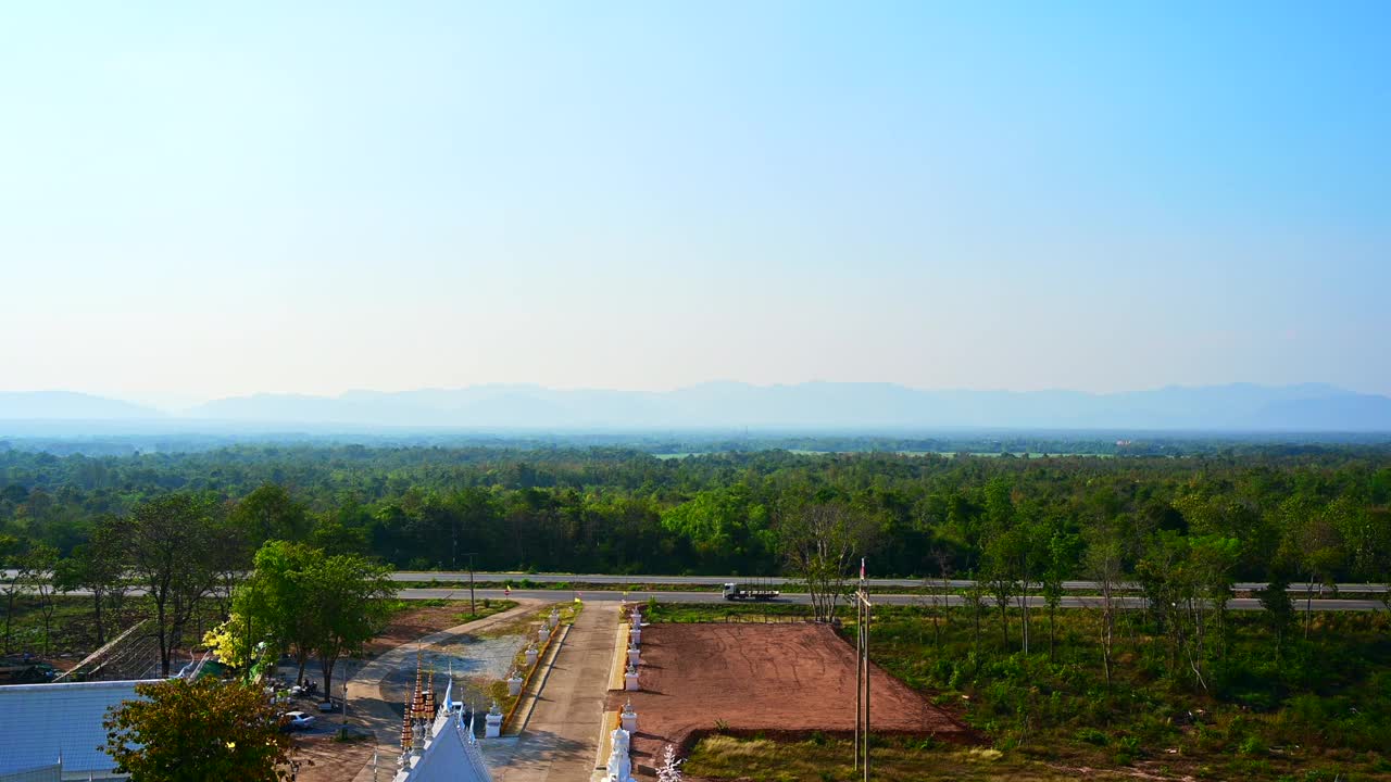 从Doi Nam Bo Kaew视角看国道1号的风景视频下载