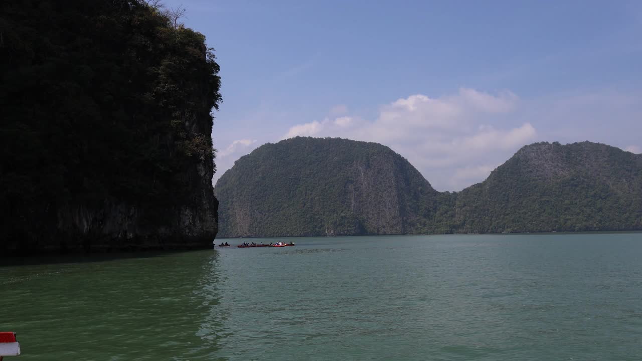 风景岛游船之旅视频素材