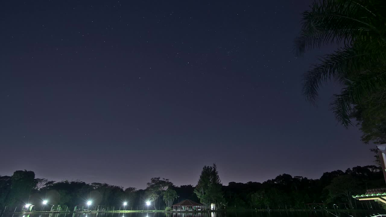 美丽的巴西大草原观景星迹视频下载