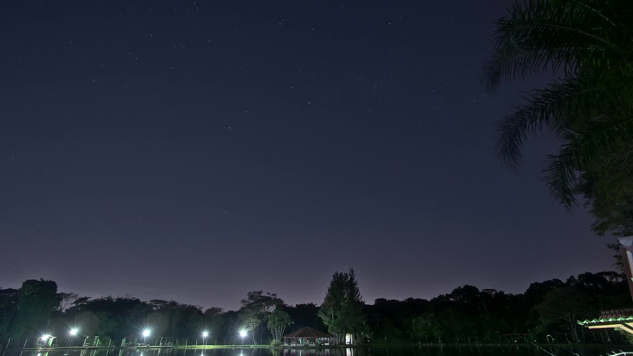 美丽的巴西大草原观景星迹视频下载