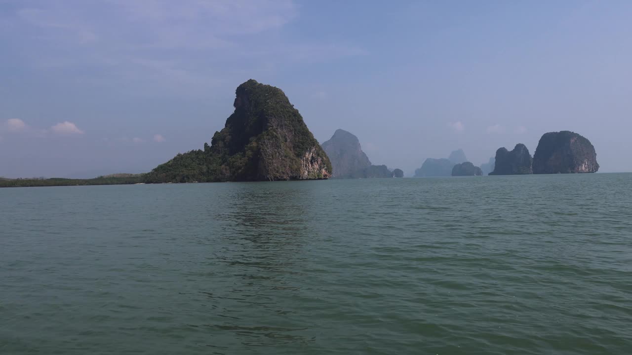 宁静岛海景延时拍摄视频素材