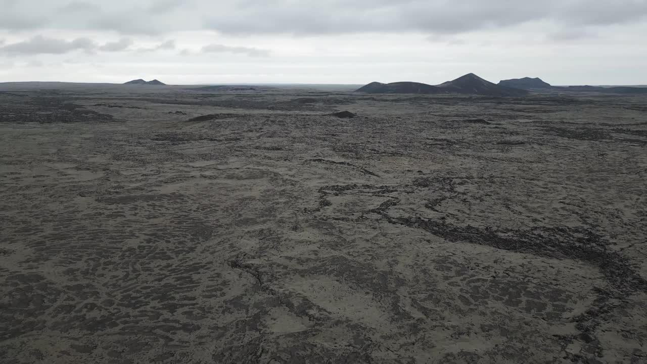 雷克雅内斯半岛，位于冰岛西南部的地质活跃区视频素材