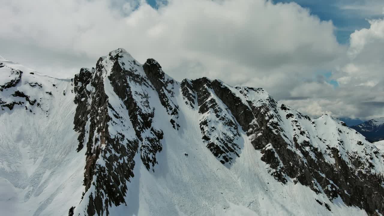 高山雪山景观视频素材