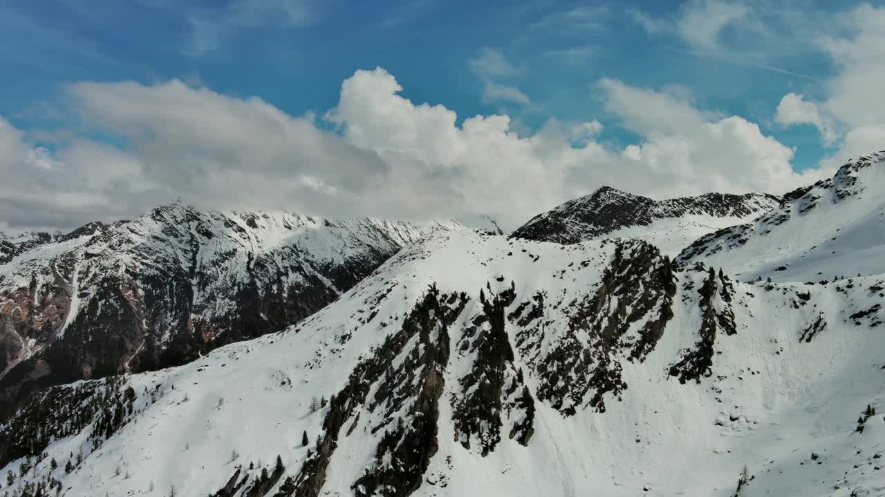 高山雪山景观视频素材