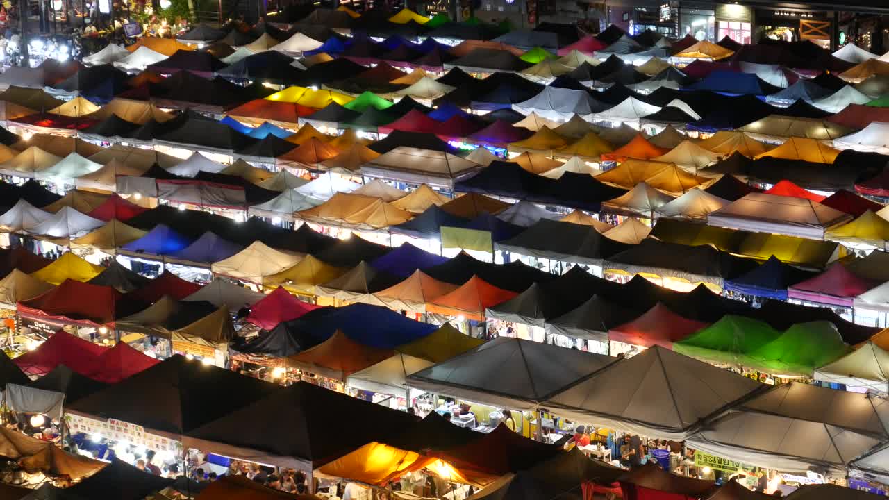 亚洲夜市视频素材