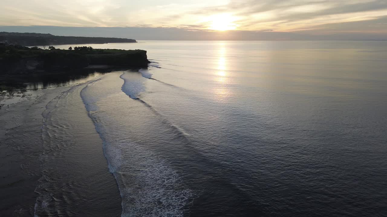 巴厘岛西海岸-巴兰干海滩视频素材