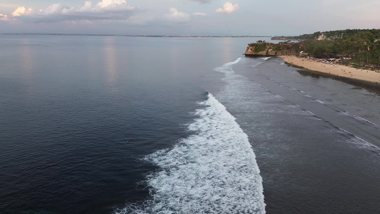 巴兰干海滩全景图视频素材