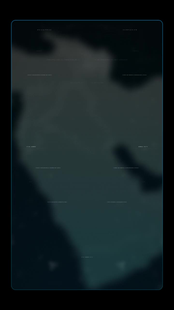 中东GPS数字地图覆盖与Alpha通道视频下载