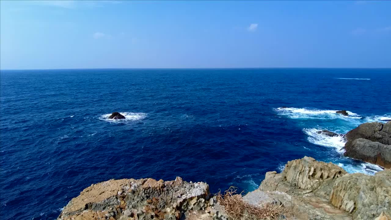 从日宫崎看到的日本海视频素材