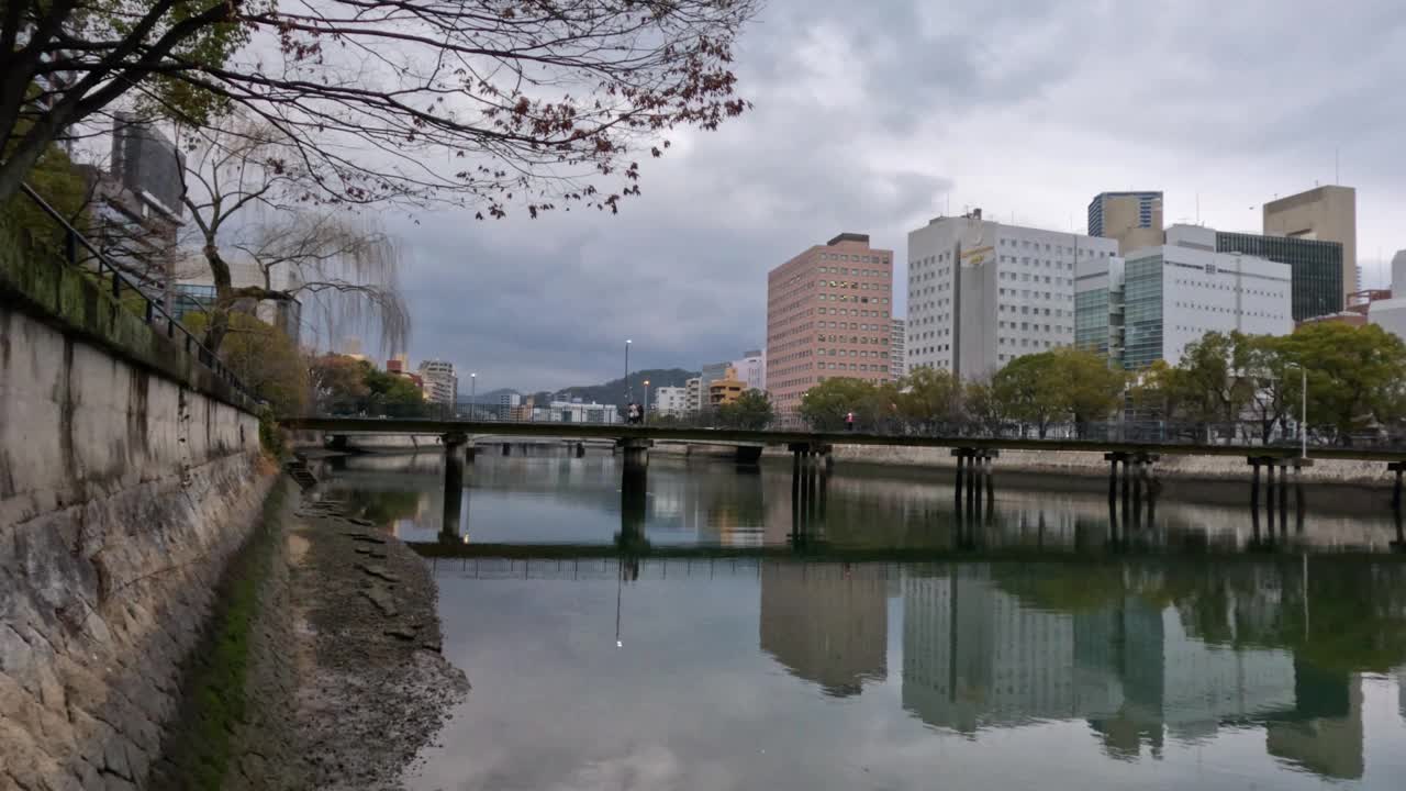 城市滨水延时序列视频素材