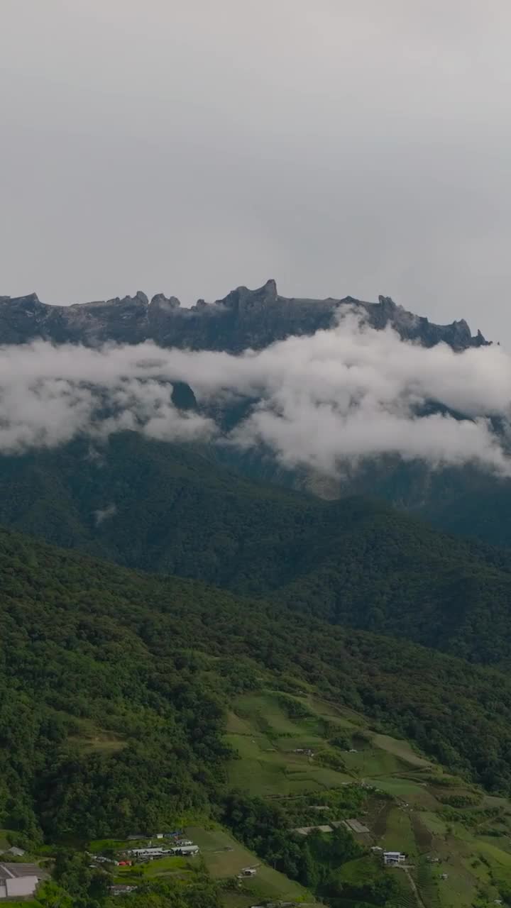 基纳巴卢山。婆罗洲，沙巴，马来西亚。视频素材