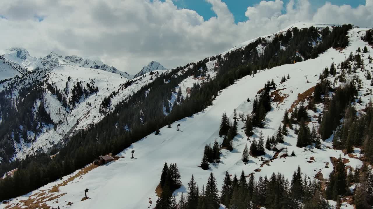 高山雪山景观视频素材