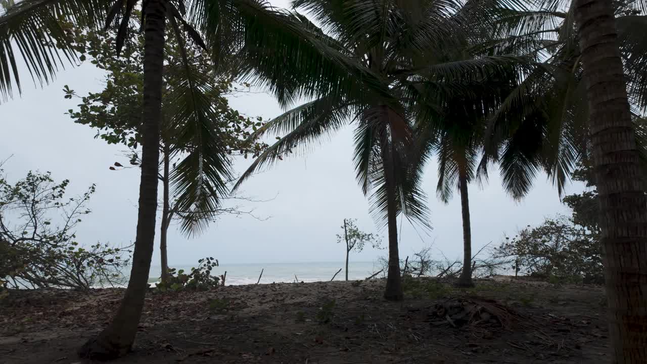 僻静的帕洛米诺海岸线景观，哥伦比亚视频素材