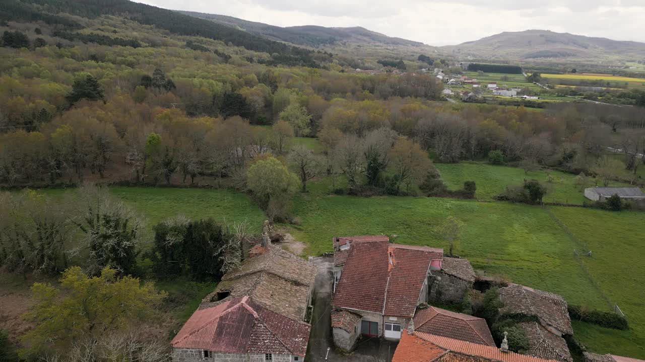 Santa Maria de Codosedo, Rural Vista，西班牙萨雷乌斯视频素材