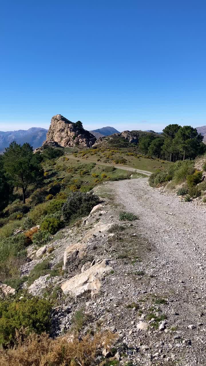 马洛马峰小道全景视频素材