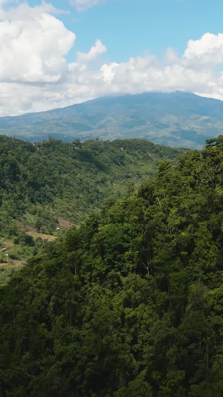 山的风景。菲律宾。视频素材