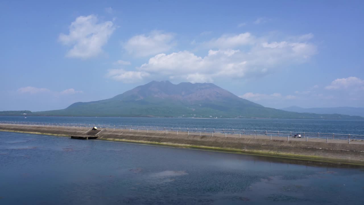 樱岛岛拍摄视频素材