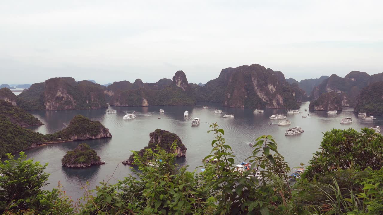 下龙湾，越南视频素材