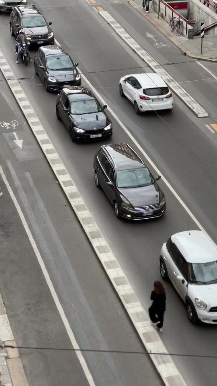 米兰大街的景色视频下载