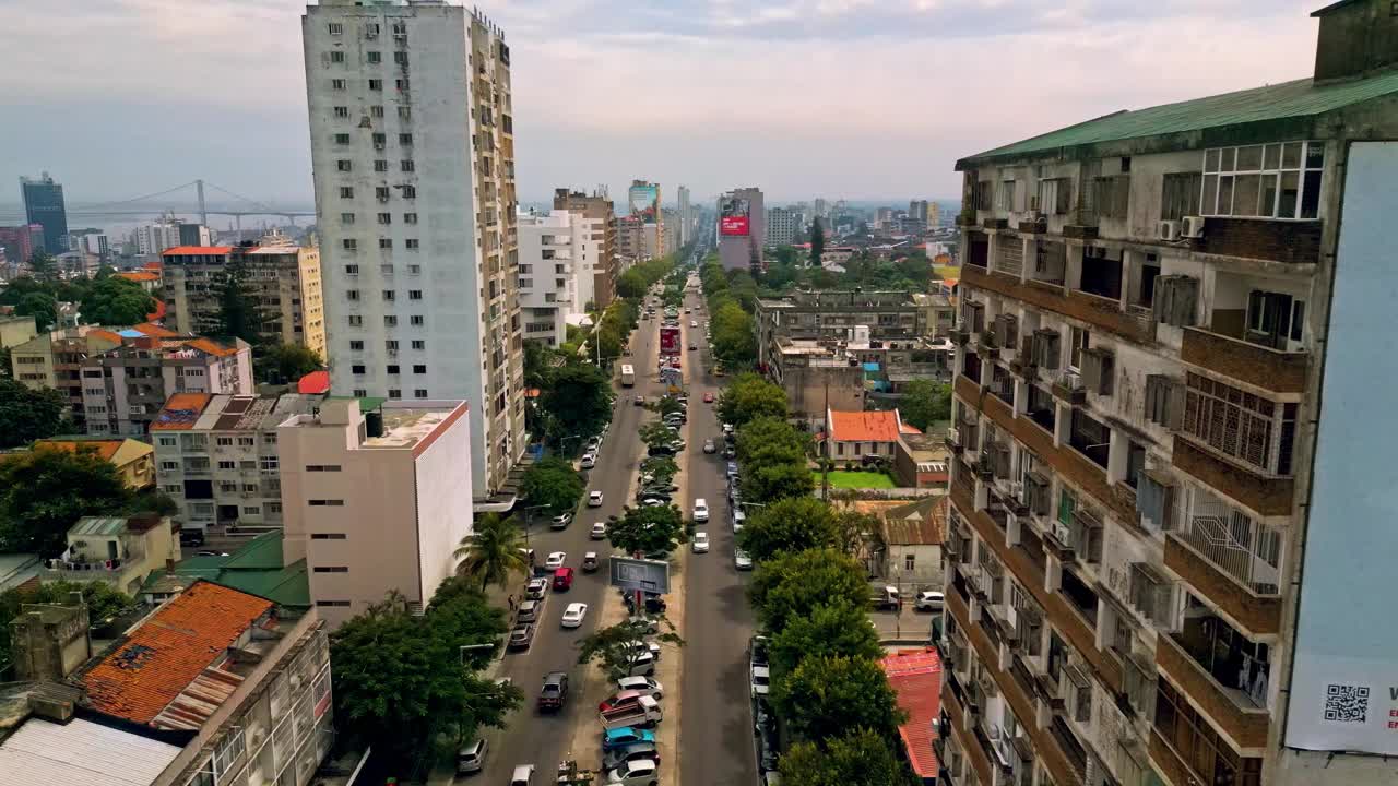 莫桑比克马普托市的航拍图片视频下载