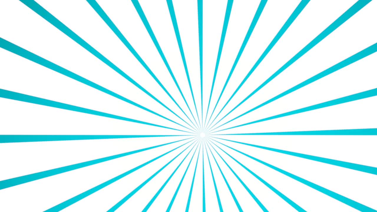 明亮的蓝色太阳爆发设计与空白的白色圆圈中心文字放置视频下载
